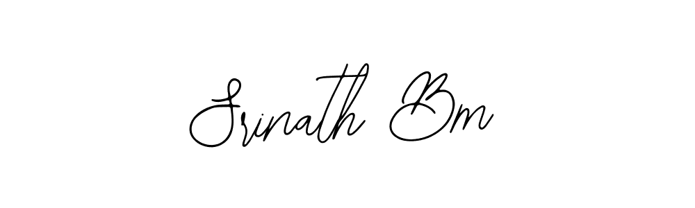 Create a beautiful signature design for name Srinath Bm. With this signature (Bearetta-2O07w) fonts, you can make a handwritten signature for free. Srinath Bm signature style 12 images and pictures png