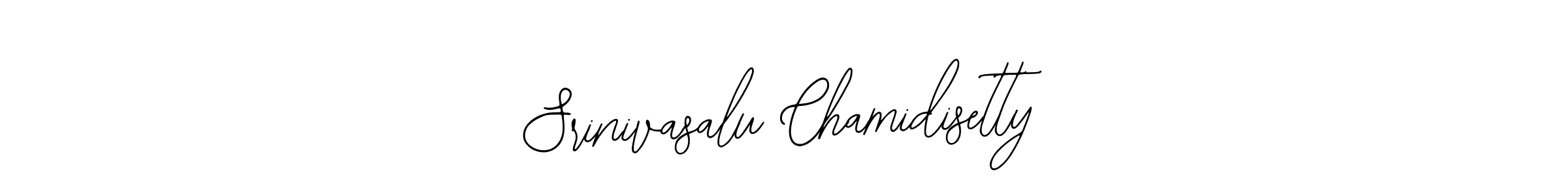 How to Draw Srinivasalu Chamidisetty signature style? Bearetta-2O07w is a latest design signature styles for name Srinivasalu Chamidisetty. Srinivasalu Chamidisetty signature style 12 images and pictures png