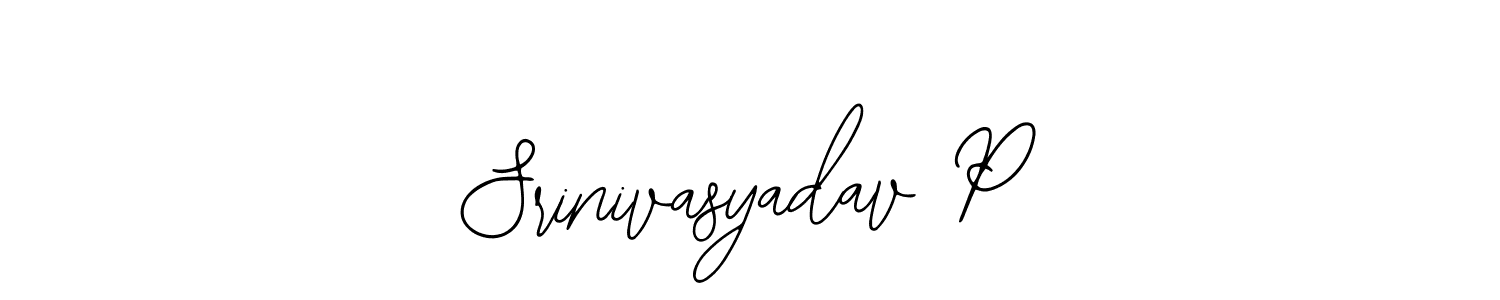Also we have Srinivasyadav P name is the best signature style. Create professional handwritten signature collection using Bearetta-2O07w autograph style. Srinivasyadav P signature style 12 images and pictures png