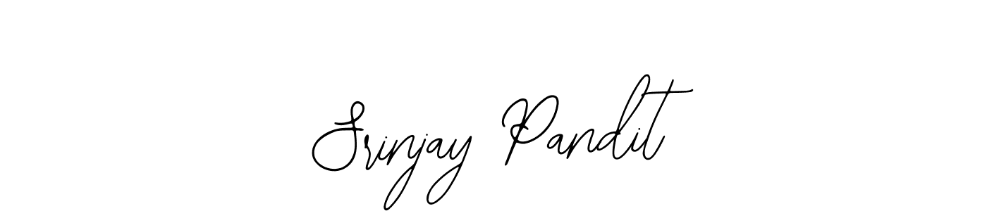 You should practise on your own different ways (Bearetta-2O07w) to write your name (Srinjay Pandit) in signature. don't let someone else do it for you. Srinjay Pandit signature style 12 images and pictures png