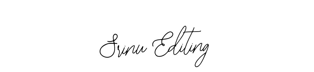 The best way (Bearetta-2O07w) to make a short signature is to pick only two or three words in your name. The name Srinu Editing include a total of six letters. For converting this name. Srinu Editing signature style 12 images and pictures png