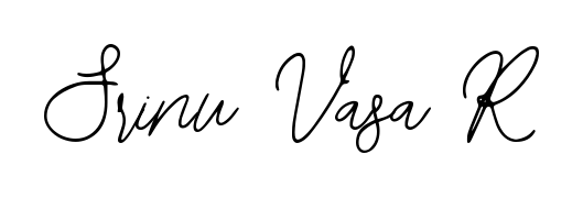 Create an unforgettable impression when signing with Srinu Vasa R name styled in Bearetta-2O07w typography. 100% free online generator. Srinu Vasa R signature style 12 images and pictures png