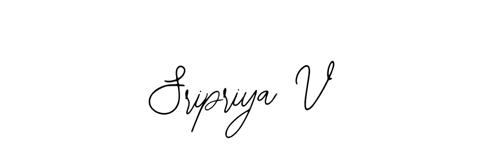 Also You can easily find your signature by using the search form. We will create Sripriya V name handwritten signature images for you free of cost using Bearetta-2O07w sign style. Sripriya V signature style 12 images and pictures png