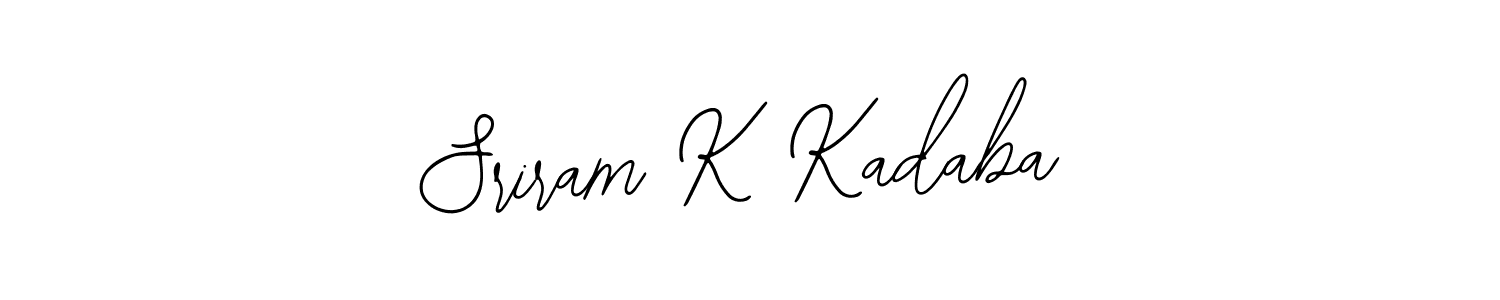 Design your own signature with our free online signature maker. With this signature software, you can create a handwritten (Bearetta-2O07w) signature for name Sriram K Kadaba. Sriram K Kadaba signature style 12 images and pictures png