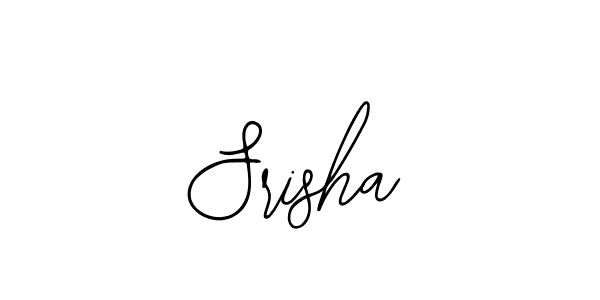 Use a signature maker to create a handwritten signature online. With this signature software, you can design (Bearetta-2O07w) your own signature for name Srisha. Srisha signature style 12 images and pictures png