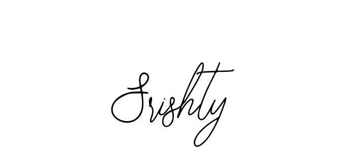 Make a beautiful signature design for name Srishty. Use this online signature maker to create a handwritten signature for free. Srishty signature style 12 images and pictures png