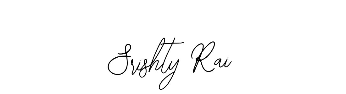 How to make Srishty Rai name signature. Use Bearetta-2O07w style for creating short signs online. This is the latest handwritten sign. Srishty Rai signature style 12 images and pictures png
