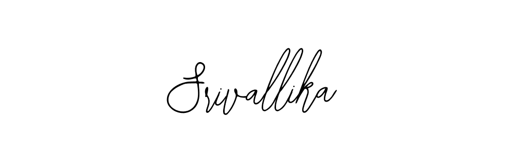 Design your own signature with our free online signature maker. With this signature software, you can create a handwritten (Bearetta-2O07w) signature for name Srivallika. Srivallika signature style 12 images and pictures png