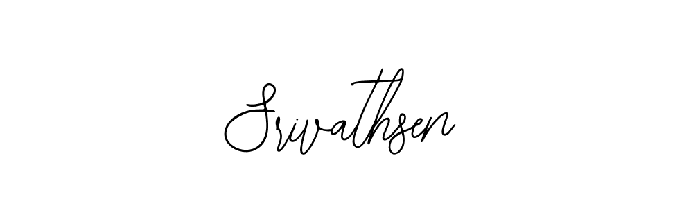 You should practise on your own different ways (Bearetta-2O07w) to write your name (Srivathsen) in signature. don't let someone else do it for you. Srivathsen signature style 12 images and pictures png