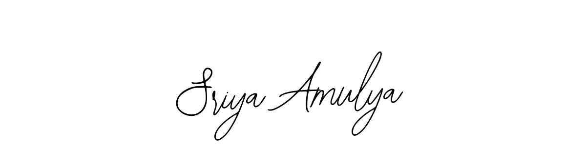Create a beautiful signature design for name Sriya Amulya. With this signature (Bearetta-2O07w) fonts, you can make a handwritten signature for free. Sriya Amulya signature style 12 images and pictures png
