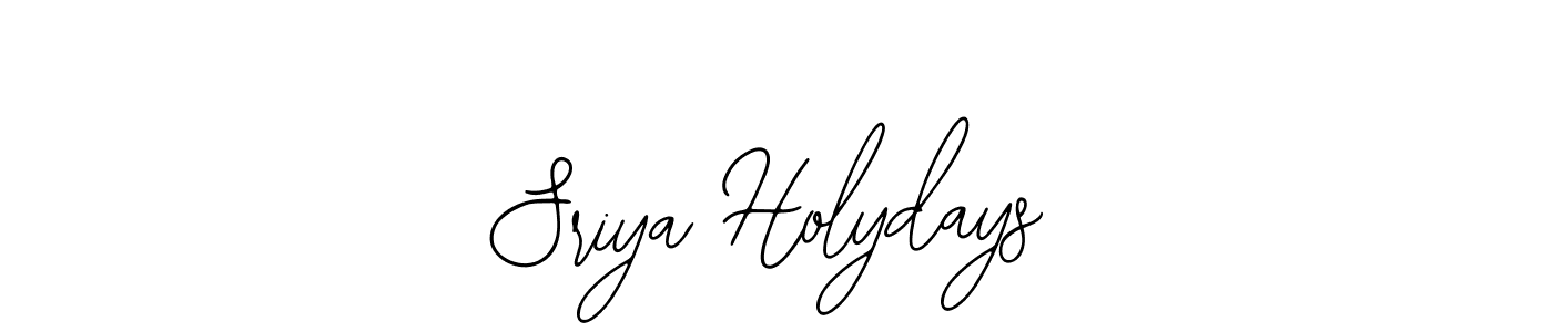 Create a beautiful signature design for name Sriya Holydays. With this signature (Bearetta-2O07w) fonts, you can make a handwritten signature for free. Sriya Holydays signature style 12 images and pictures png