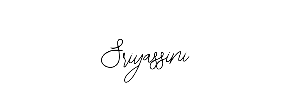 How to make Sriyassini name signature. Use Bearetta-2O07w style for creating short signs online. This is the latest handwritten sign. Sriyassini signature style 12 images and pictures png