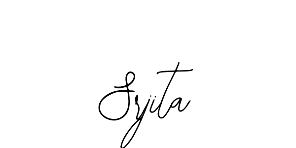 The best way (Bearetta-2O07w) to make a short signature is to pick only two or three words in your name. The name Srjita include a total of six letters. For converting this name. Srjita signature style 12 images and pictures png