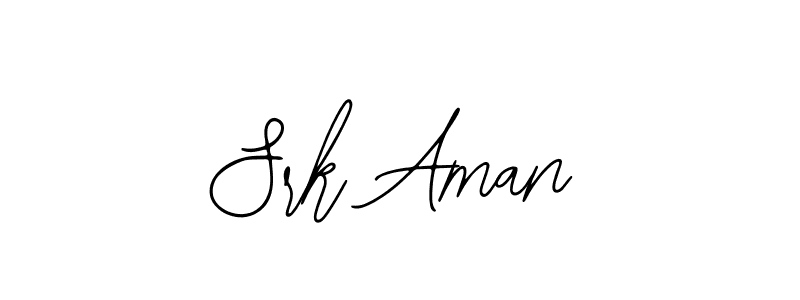 Use a signature maker to create a handwritten signature online. With this signature software, you can design (Bearetta-2O07w) your own signature for name Srk Aman. Srk Aman signature style 12 images and pictures png