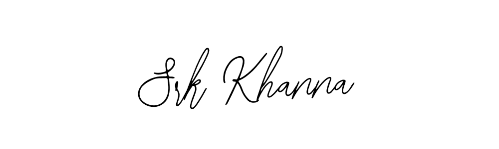 Similarly Bearetta-2O07w is the best handwritten signature design. Signature creator online .You can use it as an online autograph creator for name Srk Khanna. Srk Khanna signature style 12 images and pictures png