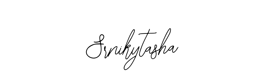 The best way (Bearetta-2O07w) to make a short signature is to pick only two or three words in your name. The name Srnikytasha include a total of six letters. For converting this name. Srnikytasha signature style 12 images and pictures png