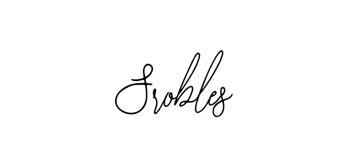 How to make Srobles name signature. Use Bearetta-2O07w style for creating short signs online. This is the latest handwritten sign. Srobles signature style 12 images and pictures png