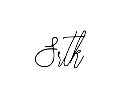How to make Srtk name signature. Use Bearetta-2O07w style for creating short signs online. This is the latest handwritten sign. Srtk signature style 12 images and pictures png