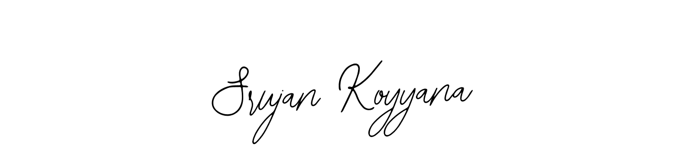 if you are searching for the best signature style for your name Srujan Koyyana. so please give up your signature search. here we have designed multiple signature styles  using Bearetta-2O07w. Srujan Koyyana signature style 12 images and pictures png