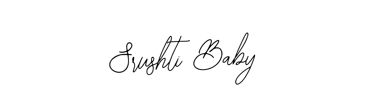 Use a signature maker to create a handwritten signature online. With this signature software, you can design (Bearetta-2O07w) your own signature for name Srushti Baby. Srushti Baby signature style 12 images and pictures png