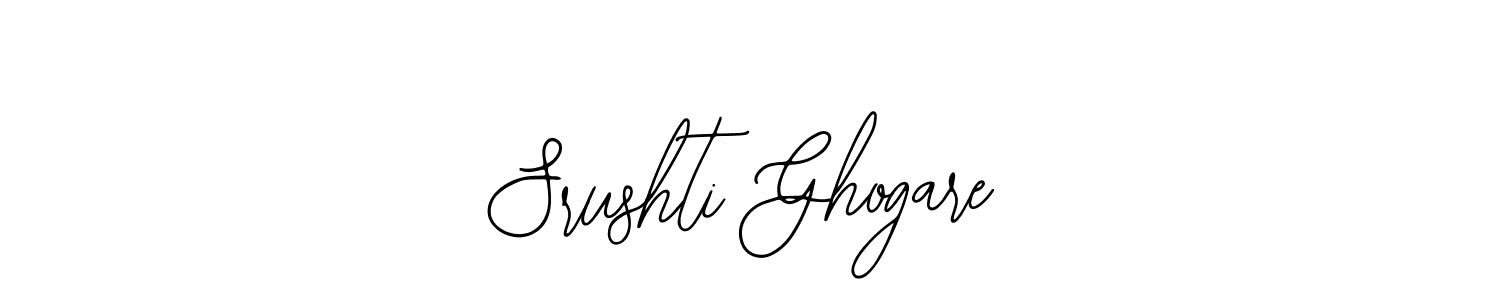 Use a signature maker to create a handwritten signature online. With this signature software, you can design (Bearetta-2O07w) your own signature for name Srushti Ghogare. Srushti Ghogare signature style 12 images and pictures png