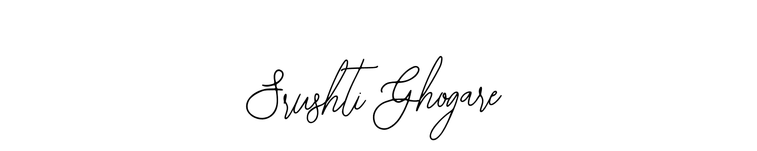 The best way (Bearetta-2O07w) to make a short signature is to pick only two or three words in your name. The name Srushti Ghogare include a total of six letters. For converting this name. Srushti Ghogare signature style 12 images and pictures png