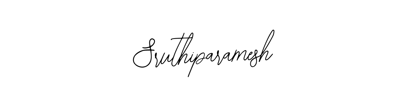 You should practise on your own different ways (Bearetta-2O07w) to write your name (Sruthiparamesh) in signature. don't let someone else do it for you. Sruthiparamesh signature style 12 images and pictures png