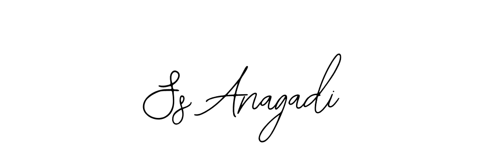 How to make Ss Anagadi name signature. Use Bearetta-2O07w style for creating short signs online. This is the latest handwritten sign. Ss Anagadi signature style 12 images and pictures png