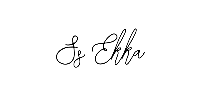 How to make Ss Ekka name signature. Use Bearetta-2O07w style for creating short signs online. This is the latest handwritten sign. Ss Ekka signature style 12 images and pictures png