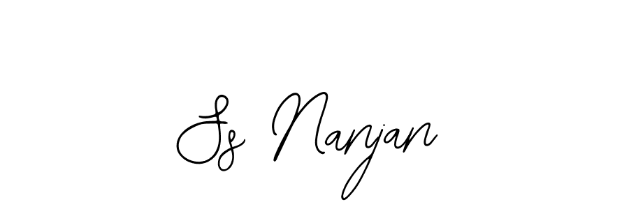 How to make Ss Nanjan signature? Bearetta-2O07w is a professional autograph style. Create handwritten signature for Ss Nanjan name. Ss Nanjan signature style 12 images and pictures png
