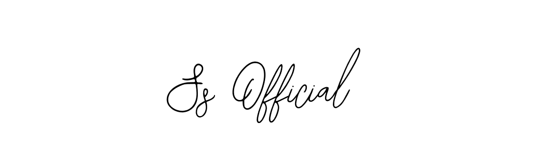 Create a beautiful signature design for name Ss Official. With this signature (Bearetta-2O07w) fonts, you can make a handwritten signature for free. Ss Official signature style 12 images and pictures png