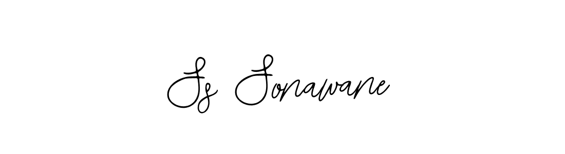 You should practise on your own different ways (Bearetta-2O07w) to write your name (Ss Sonawane) in signature. don't let someone else do it for you. Ss Sonawane signature style 12 images and pictures png