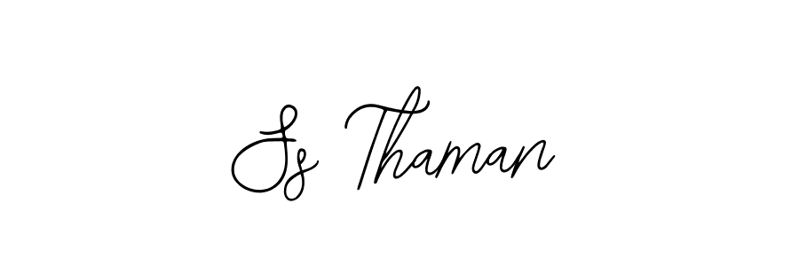Make a beautiful signature design for name Ss Thaman. Use this online signature maker to create a handwritten signature for free. Ss Thaman signature style 12 images and pictures png