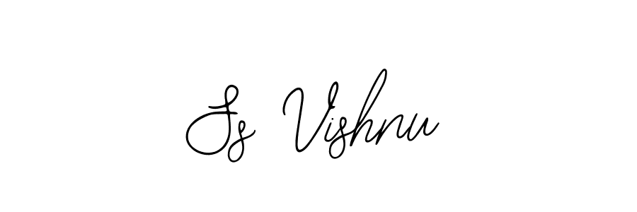 Also You can easily find your signature by using the search form. We will create Ss Vishnu name handwritten signature images for you free of cost using Bearetta-2O07w sign style. Ss Vishnu signature style 12 images and pictures png