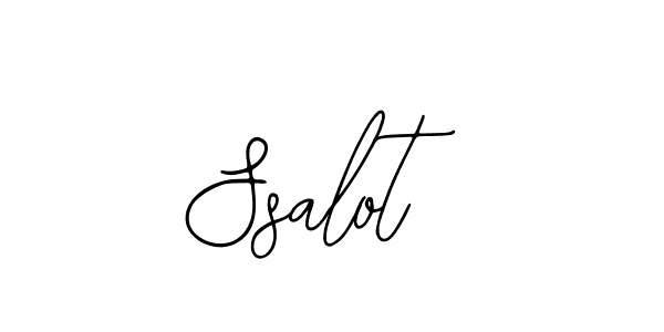 How to make Ssalot name signature. Use Bearetta-2O07w style for creating short signs online. This is the latest handwritten sign. Ssalot signature style 12 images and pictures png