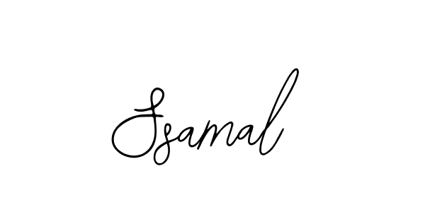 Use a signature maker to create a handwritten signature online. With this signature software, you can design (Bearetta-2O07w) your own signature for name Ssamal. Ssamal signature style 12 images and pictures png