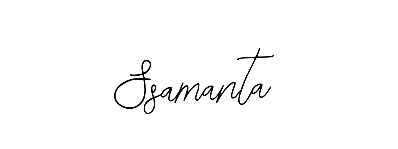 How to make Ssamanta signature? Bearetta-2O07w is a professional autograph style. Create handwritten signature for Ssamanta name. Ssamanta signature style 12 images and pictures png