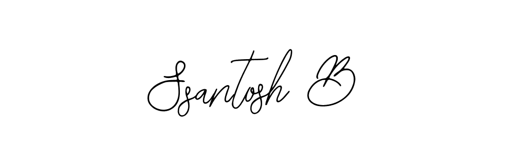 Use a signature maker to create a handwritten signature online. With this signature software, you can design (Bearetta-2O07w) your own signature for name Ssantosh B. Ssantosh B signature style 12 images and pictures png