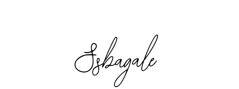 How to make Ssbagale name signature. Use Bearetta-2O07w style for creating short signs online. This is the latest handwritten sign. Ssbagale signature style 12 images and pictures png