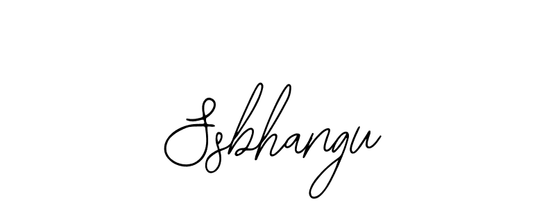 You should practise on your own different ways (Bearetta-2O07w) to write your name (Ssbhangu) in signature. don't let someone else do it for you. Ssbhangu signature style 12 images and pictures png