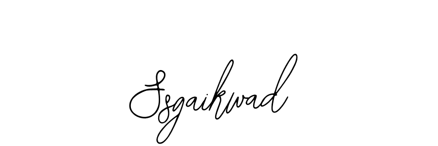 How to make Ssgaikwad name signature. Use Bearetta-2O07w style for creating short signs online. This is the latest handwritten sign. Ssgaikwad signature style 12 images and pictures png