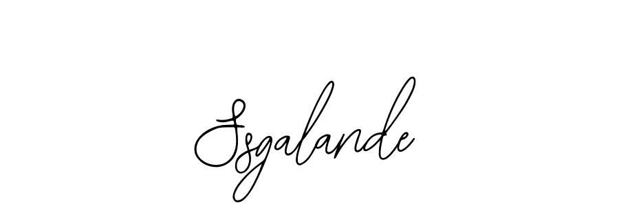 You should practise on your own different ways (Bearetta-2O07w) to write your name (Ssgalande) in signature. don't let someone else do it for you. Ssgalande signature style 12 images and pictures png