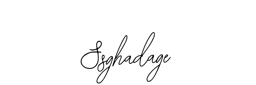 How to make Ssghadage name signature. Use Bearetta-2O07w style for creating short signs online. This is the latest handwritten sign. Ssghadage signature style 12 images and pictures png