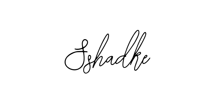 Make a beautiful signature design for name Sshadke. With this signature (Bearetta-2O07w) style, you can create a handwritten signature for free. Sshadke signature style 12 images and pictures png