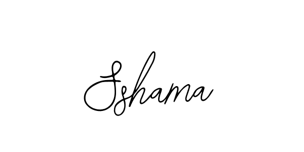 You should practise on your own different ways (Bearetta-2O07w) to write your name (Sshama) in signature. don't let someone else do it for you. Sshama signature style 12 images and pictures png