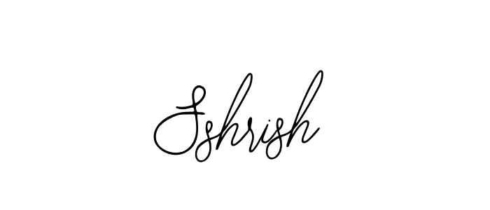 if you are searching for the best signature style for your name Sshrish. so please give up your signature search. here we have designed multiple signature styles  using Bearetta-2O07w. Sshrish signature style 12 images and pictures png