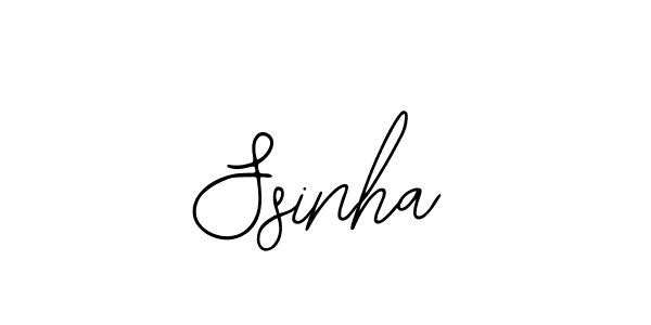Design your own signature with our free online signature maker. With this signature software, you can create a handwritten (Bearetta-2O07w) signature for name Ssinha. Ssinha signature style 12 images and pictures png