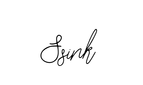 Make a beautiful signature design for name Ssink. With this signature (Bearetta-2O07w) style, you can create a handwritten signature for free. Ssink signature style 12 images and pictures png