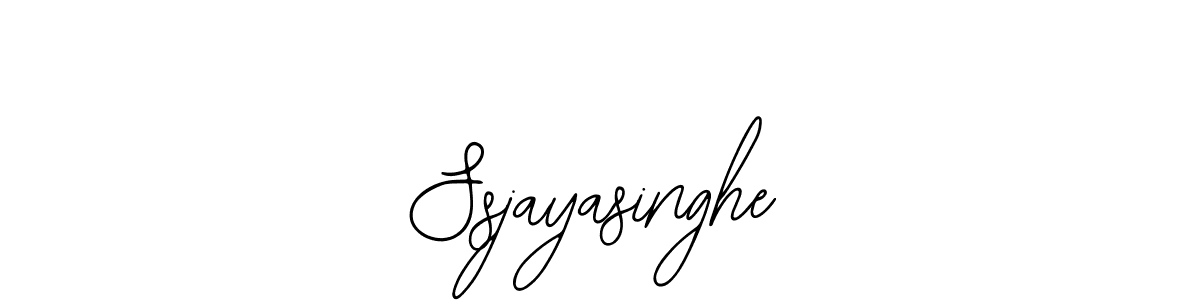 You should practise on your own different ways (Bearetta-2O07w) to write your name (Ssjayasinghe) in signature. don't let someone else do it for you. Ssjayasinghe signature style 12 images and pictures png