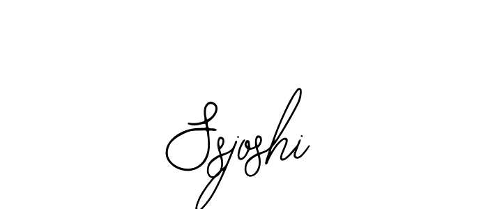You should practise on your own different ways (Bearetta-2O07w) to write your name (Ssjoshi) in signature. don't let someone else do it for you. Ssjoshi signature style 12 images and pictures png